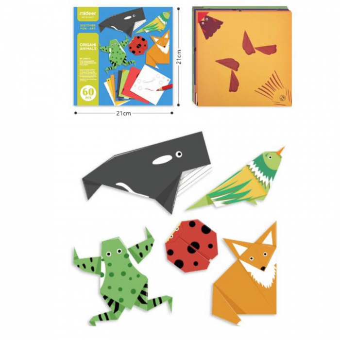 Joc Origami ⭐ cu animale pentru copii. [7]