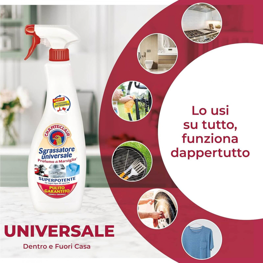 Pachet 2 Rezerve + 1 Spray Degresant Chanteclair Marsiglia, 1800 ml, Sgrassatore [3]