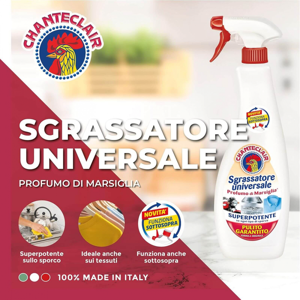 Pachet 2 Rezerve + 1 Spray Degresant Chanteclair Marsiglia, 1800 ml, Sgrassatore [2]