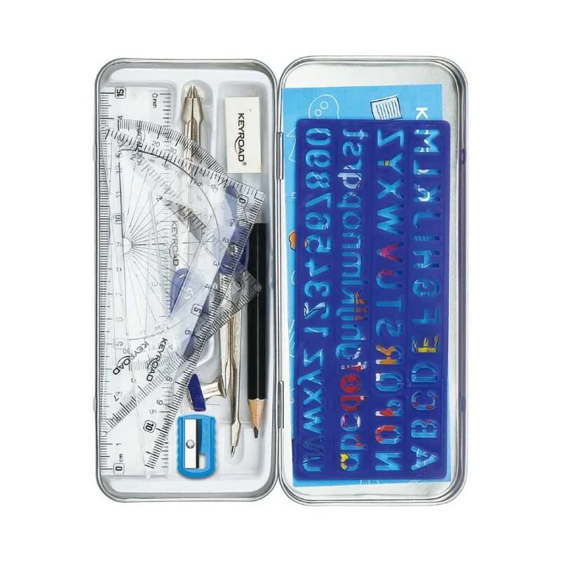 Set Trusa Geometrie Compas, Rigla, Creioane si Echer [6]