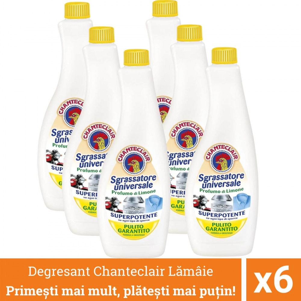 Pachet promo 6 x Chanteclair Degresant Universal cu Lamaie, Rezerva, 3600 ml, Sgrassatore [1]