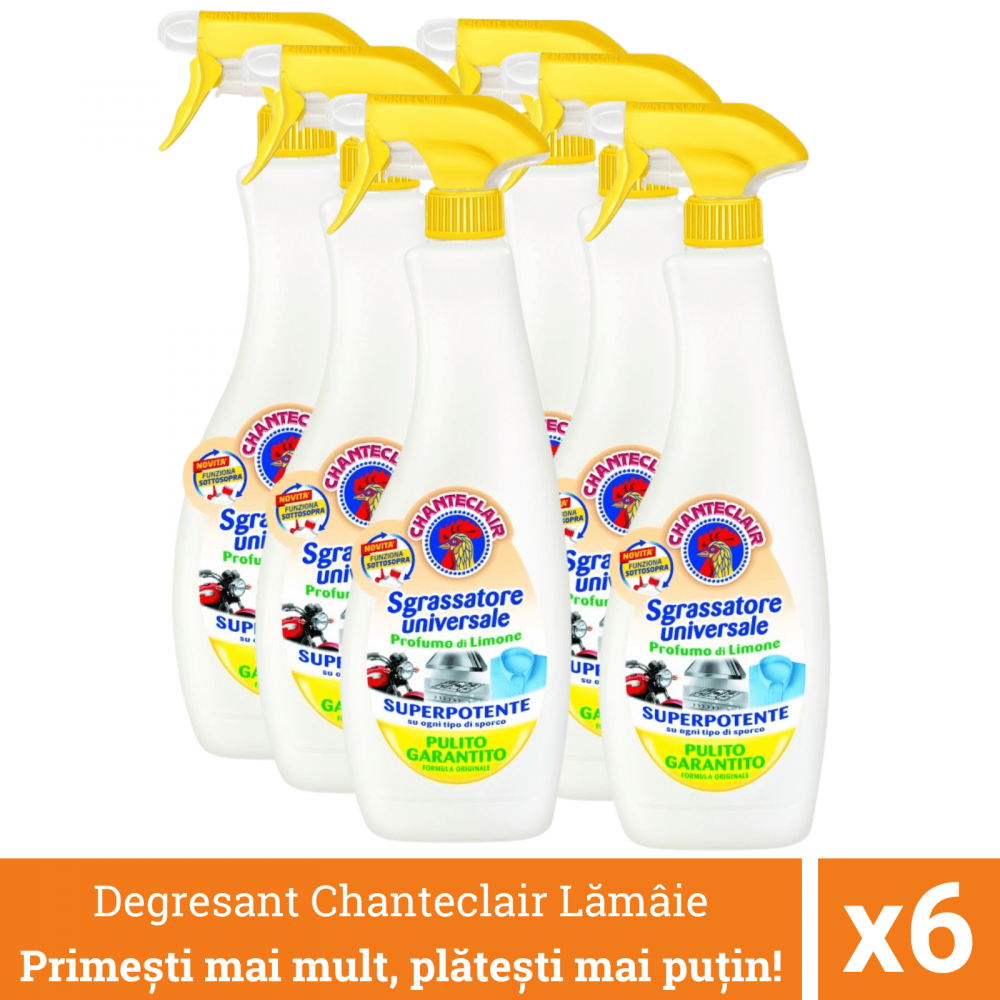 Pachet promo 6 x Chanteclair Detergent Degresant Universal Lamaie, Spray, 600 ml [1]