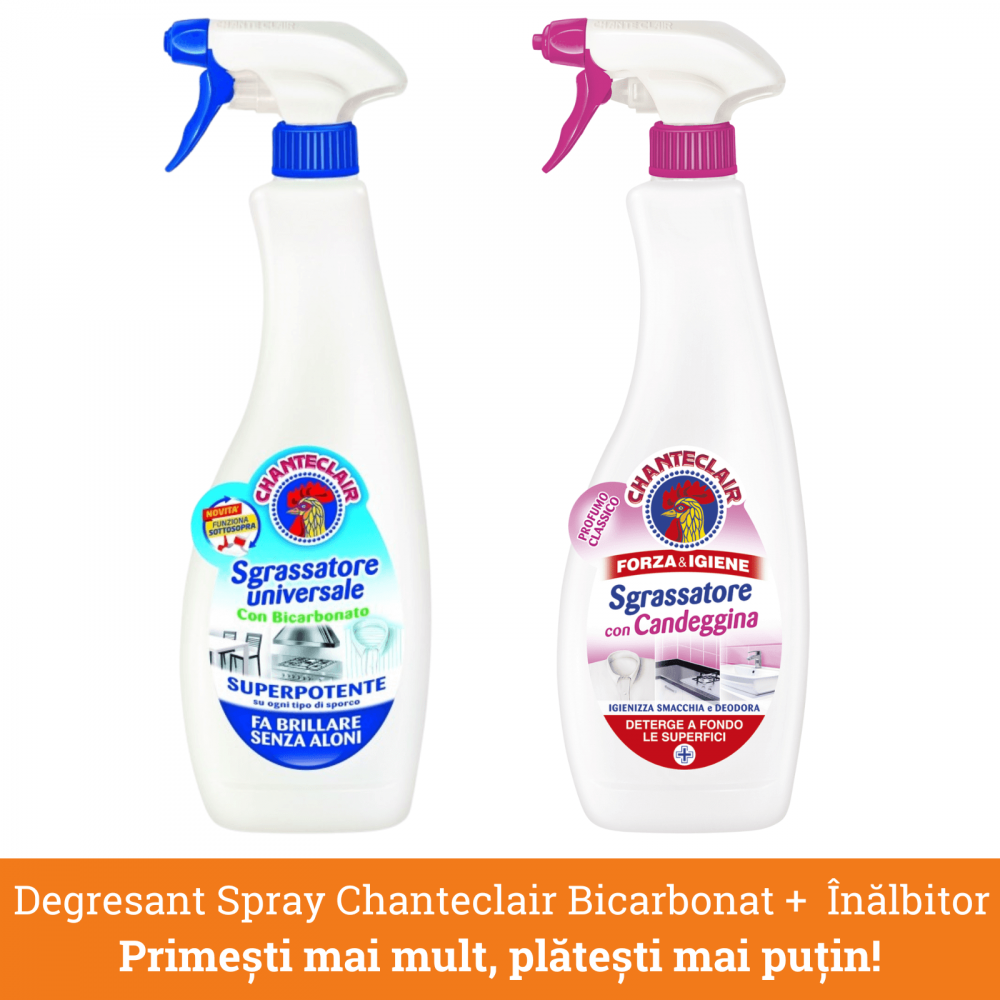 Pachet promo: Chanteclair Degresant Universal cu Bicarbonat + Clor, 1200 ml, Sgrassatore [1]