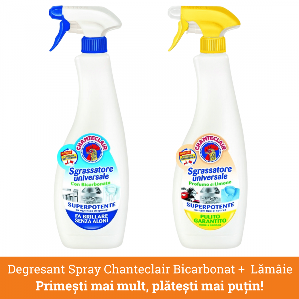 Pachet promo: Chanteclair Degresant Universal cu Bicarbonat + Lamaie, 1200 ml, Sgrassatore [1]
