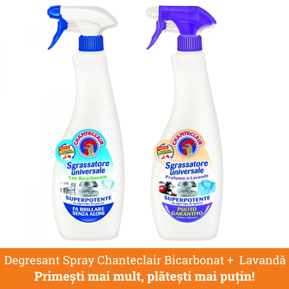 Pachet promo: Chanteclair Degresant Universal cu Bicarbonat + Lavanda, 1200 ml, Sgrassatore [1]