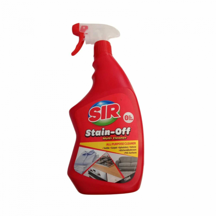 Pachet PROMO CURATENIE 3 in 1: Solutie pentru indepartarea petelor, multi suprafete, Sir Stain-Off, 750 ml + Spray Degresant Universal SIR Propower Profesional All Purpose Cleaner, 1000 ml  + Servetel [3]