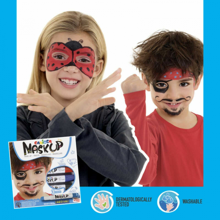Carioci face painting, vopsea pictura pe fata si corp MaskUP Carioca. [7]