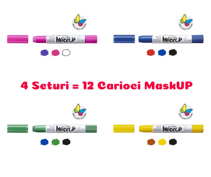 Carioci face painting, vopsea pictura pe fata si corp MaskUP Carioca. [3]