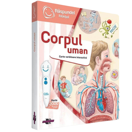 Pachet Raspundel Istetel: Creion + Carte Engleza si Joc + Carte Corpul Uman + CADOU Tetris lemn [3]