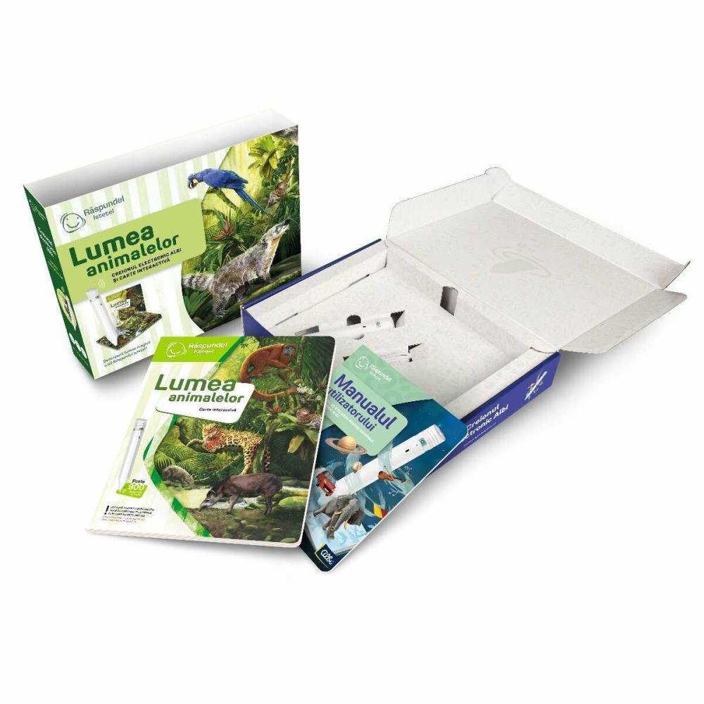 Pachet Raspundel Istetel: Creion + Carte Lumea Animalelor + Carte Animale Domestice + Tetris Cadou [7]