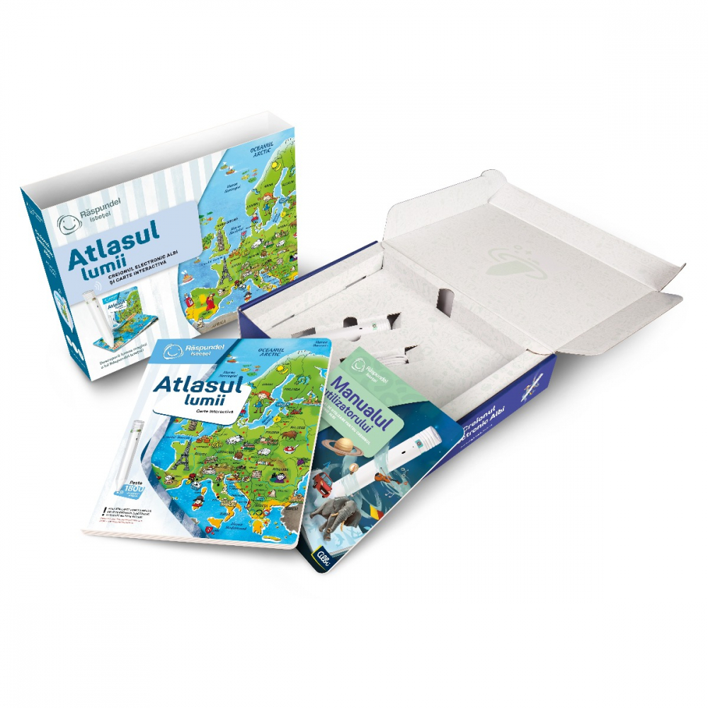 Pachet Raspundel Istetel, creion si carte Atlasul lumii, 2.0 [2]