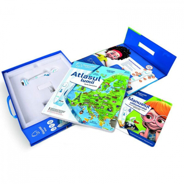 Pachet Carte si Creion, Raspundel Istetel - Atlasul Lumii [2]