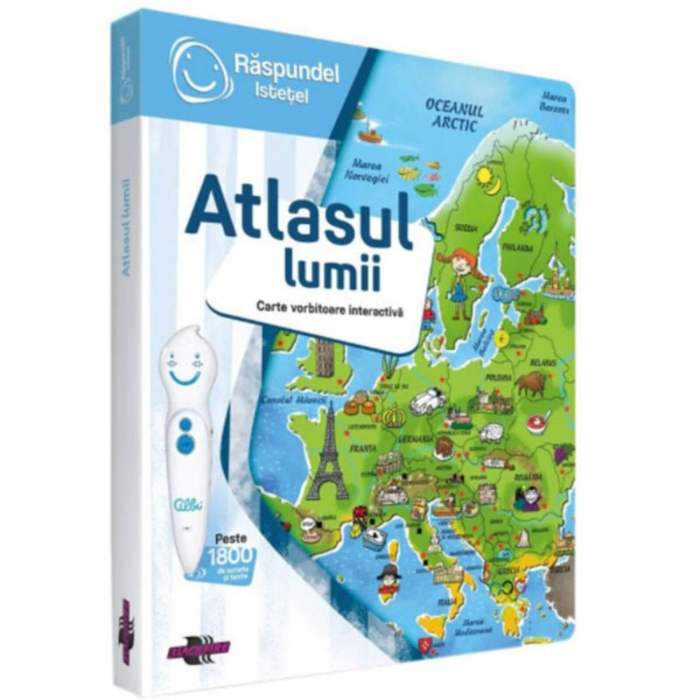 Pachet Carte si Creion, Raspundel Istetel - Atlasul Lumii [3]