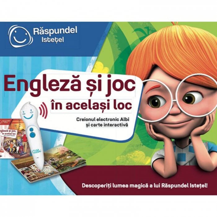 Pachet Carte si Creion, Raspundel Istetel - Engleza si joc, in acelasi loc [6]