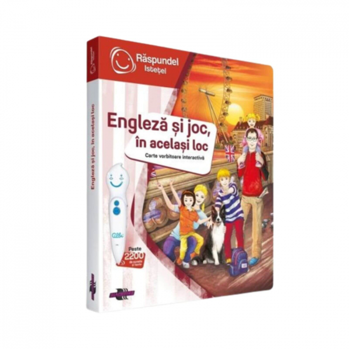 Pachet Carte si Creion, Raspundel Istetel - Engleza si joc, in acelasi loc [2]