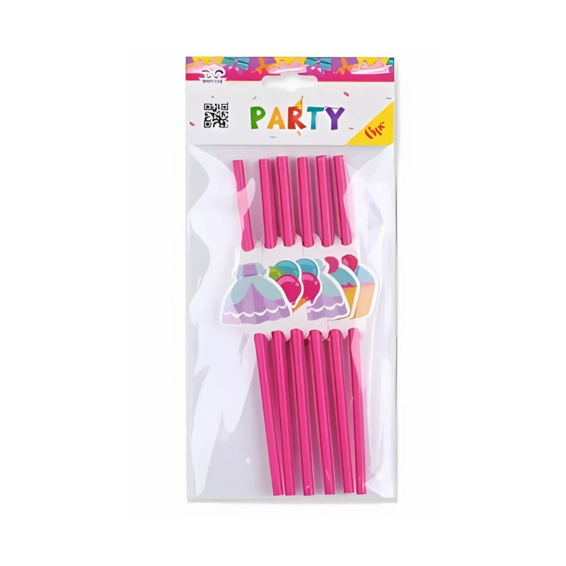 Paie de baut PartyGo, 20cm, imprimeu dulciuri, AA0084, set 6 buc [2]