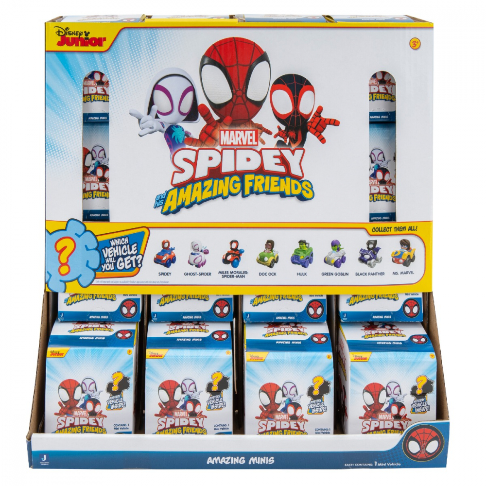 Paienjenelul Marvel - Mini-vehicul ascuns in cutie, figurina inclusa, diverse modele varsta 3-5 ani ,5-7 ani ,7-9 ani, Baieti [2]