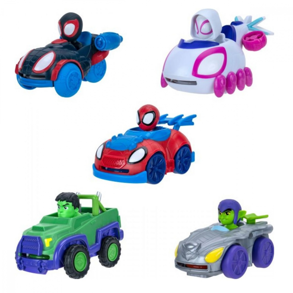 Paienjenelul Marvel - Vehicul cu lansator de discuri, figurina inclusa, diverse modele varsta 3-5 ani ,5-7 ani ,7-9 ani, Baieti [2]