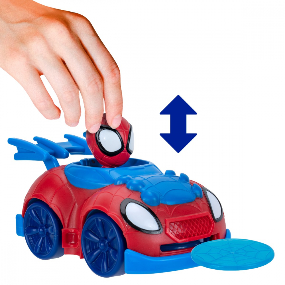 Paienjenelul Marvel - Vehicul cu lansator de discuri, figurina inclusa, diverse modele varsta 3-5 ani ,5-7 ani ,7-9 ani, Baieti [3]