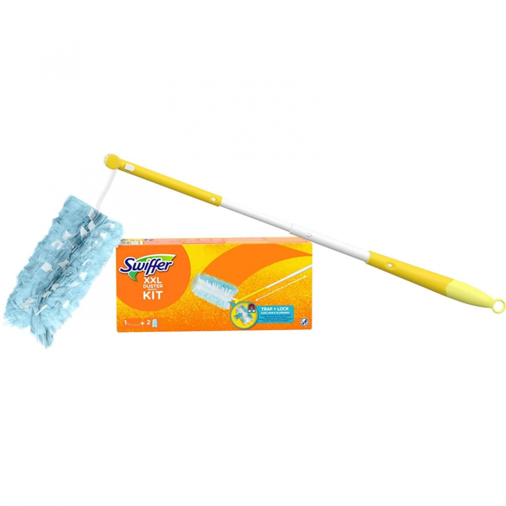 Pamatuf Swiffer Duster XXL Kit, 1 maner lung + 2 rezerve, Trap & Lock pentru praf si par [3]