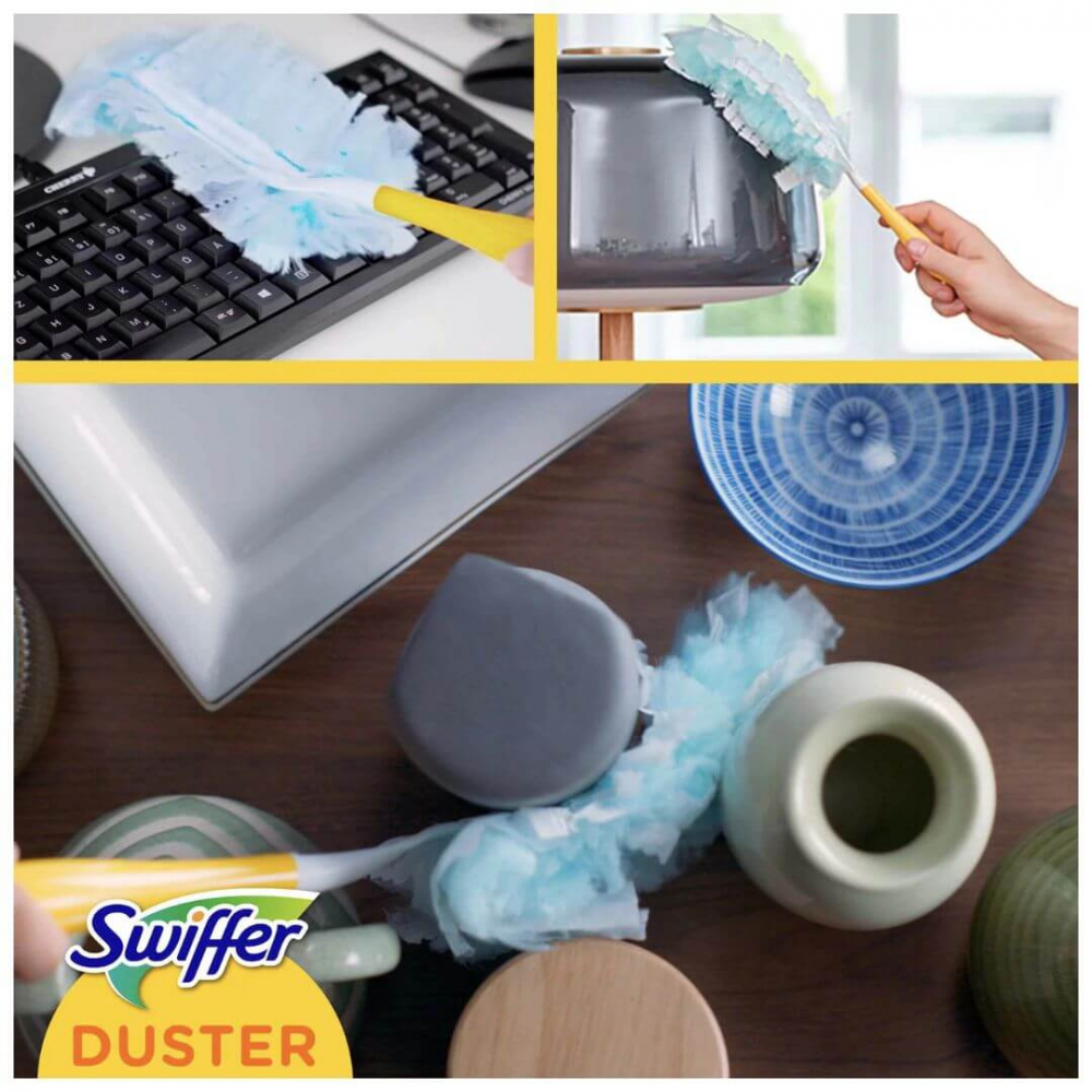 Pamatuf praf Swiffer Duster Kit cu 4 rezerve - Curatare rapida si eficienta [3]