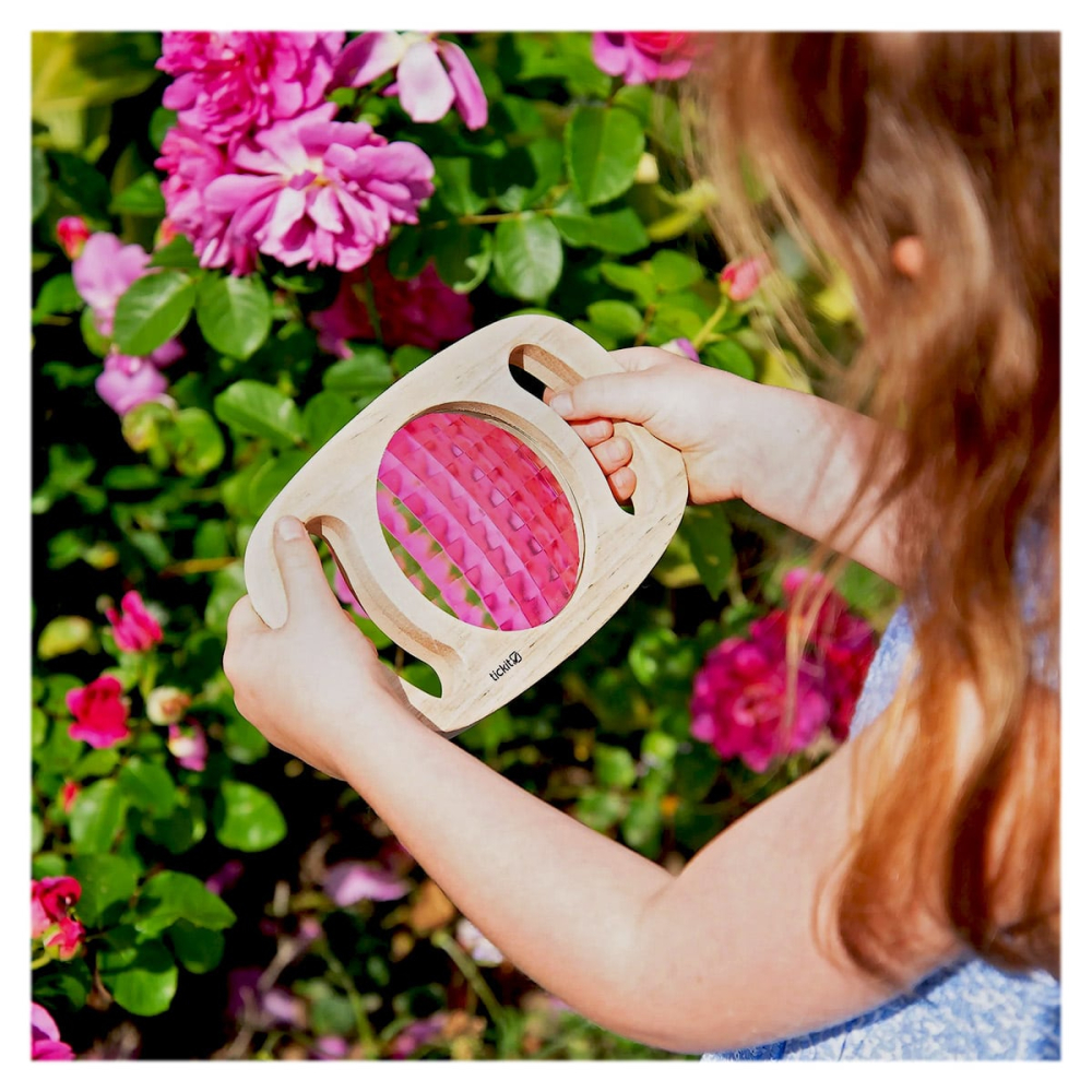 Panou caleidoscop cu manere din lemn, copii varsta 1-7 ani [2]