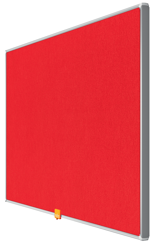 Panou textil widescreen 32"(721*411mm) rama aluminiu rosu nobo [3]