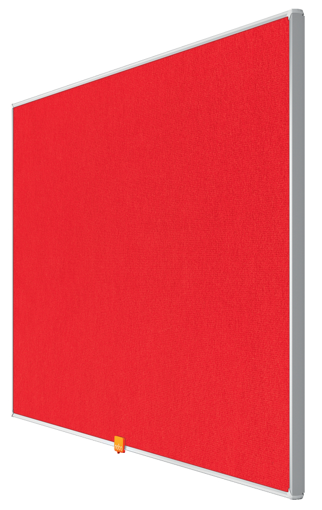 Panou textil widescreen 40"(898*510mm) rama aluminiu rosu nobo [3]