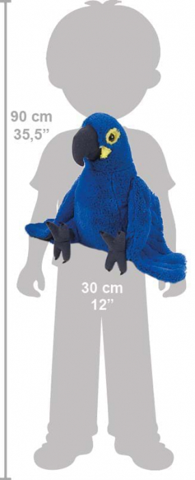 Papagal Albastru - Jucarie Plus Wild Republic 30 cm [2]