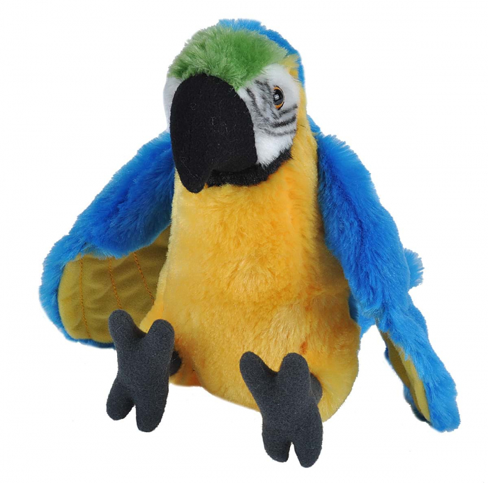 Papagal Macaw Galben - Jucarie Plus Wild Republic 30 cm [2]