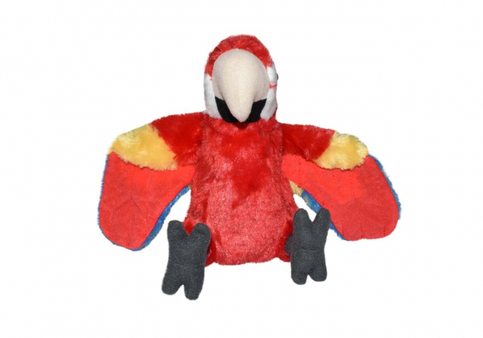 Papagal Macaw Stacojiu - Jucarie Plus Wild Republic 20 cm [2]
