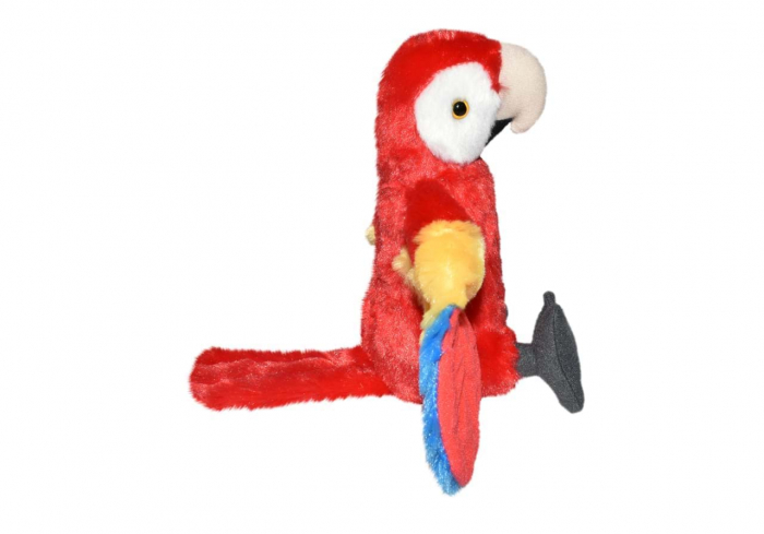 Papagal Macaw Stacojiu - Jucarie Plus Wild Republic 20 cm [4]