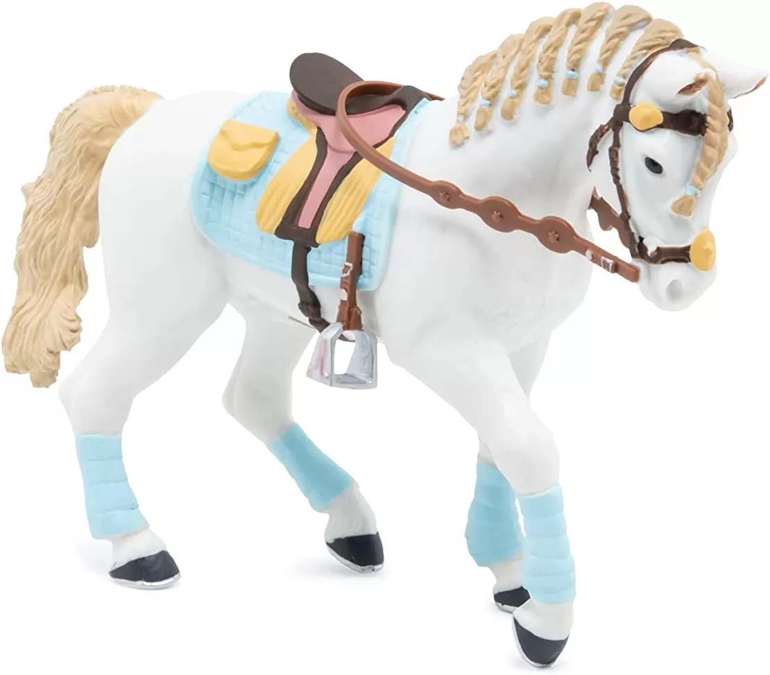 Papo figurina cal de echitatie bleu, varsta de la 3 ani la +15 ani [2]