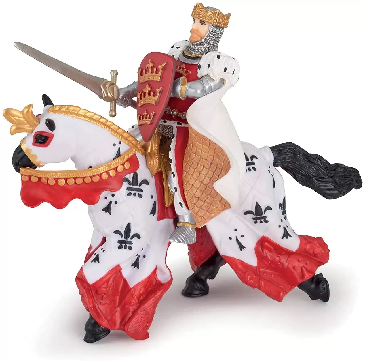 Papo figurina calul regelui arthur, varsta de la 3 ani la +15 ani [6]