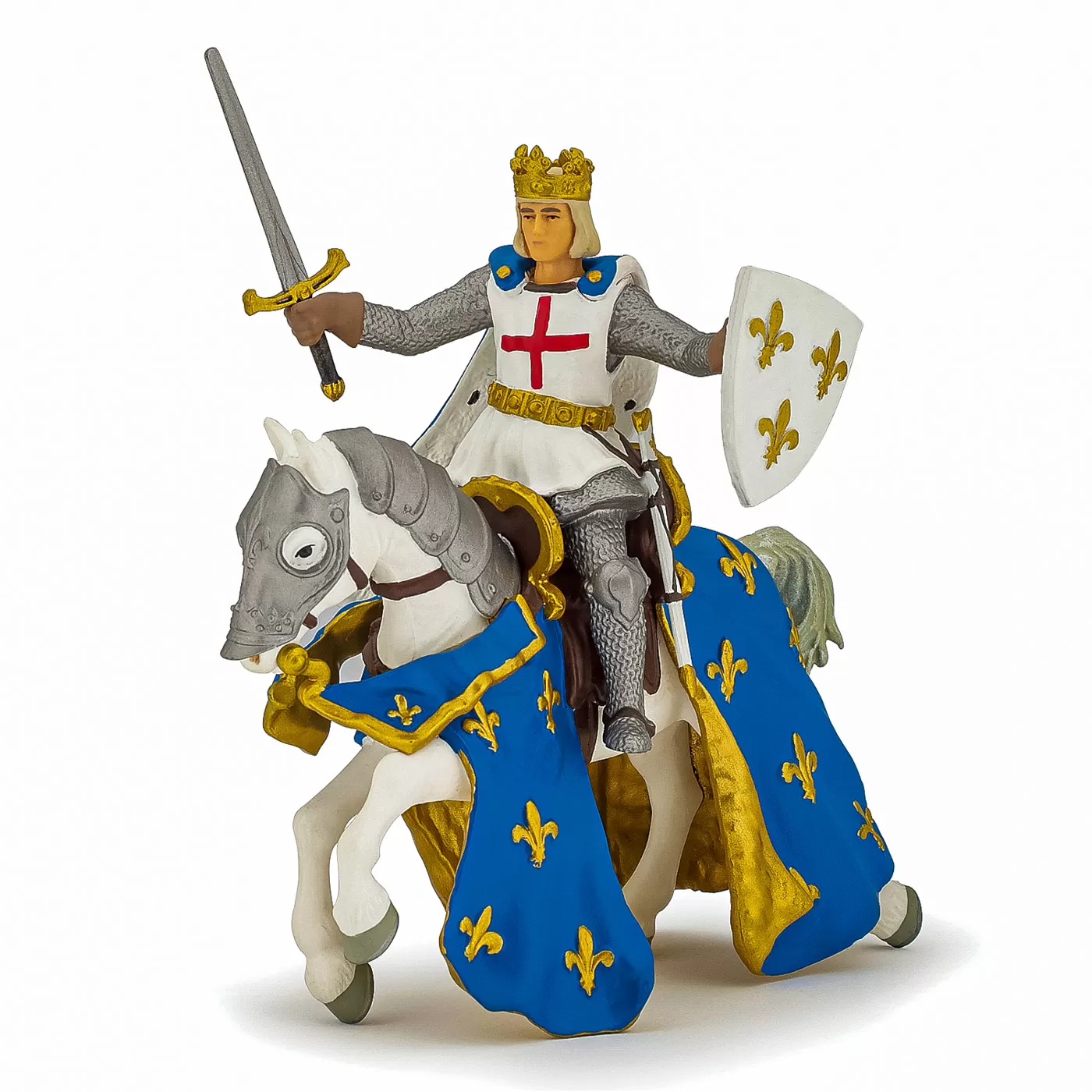 Papo figurina saint louis pe cal, varsta de la 3 ani la +15 ani [2]