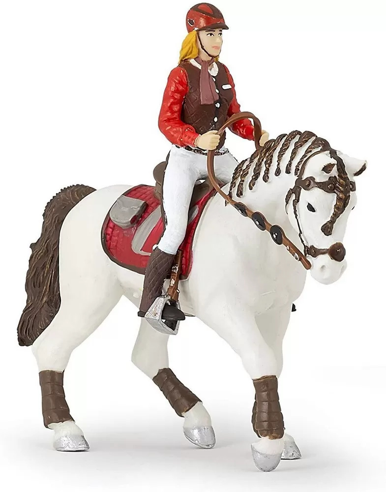 Papo figurina set poney club-boxa carton+4 figurine, varsta de la 3 ani la +15 ani [5]