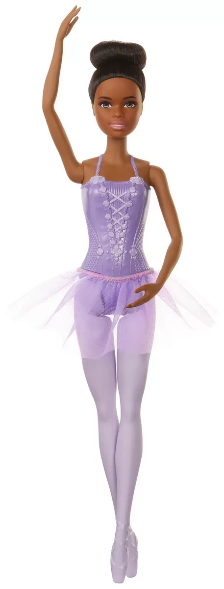 Papusa barbie balerina creola cu costum lila, varsta de la 3 ani la 10 ani [2]