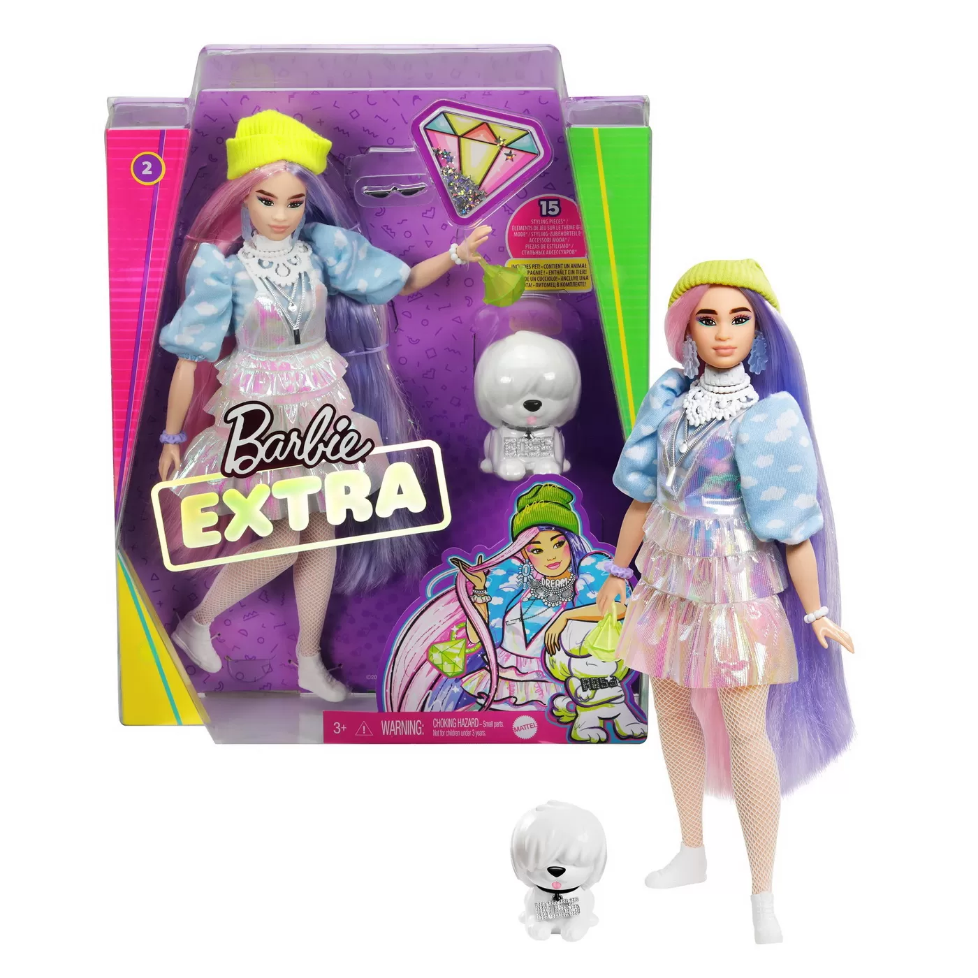 Papusa barbie extra style beanie, copii varsta 3 ani pana la 12 ani [8]