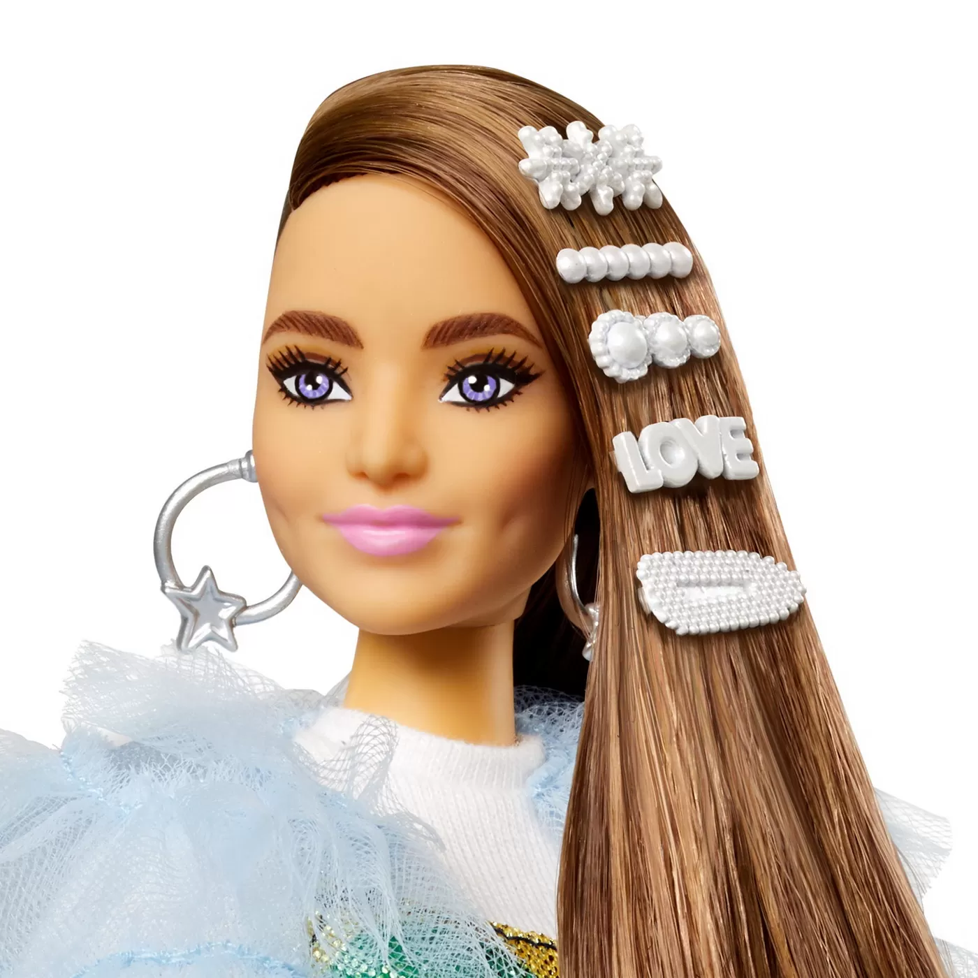 Papusa barbie extra style rochie curcubeu, varsta de la 3 ani la 12 ani [4]