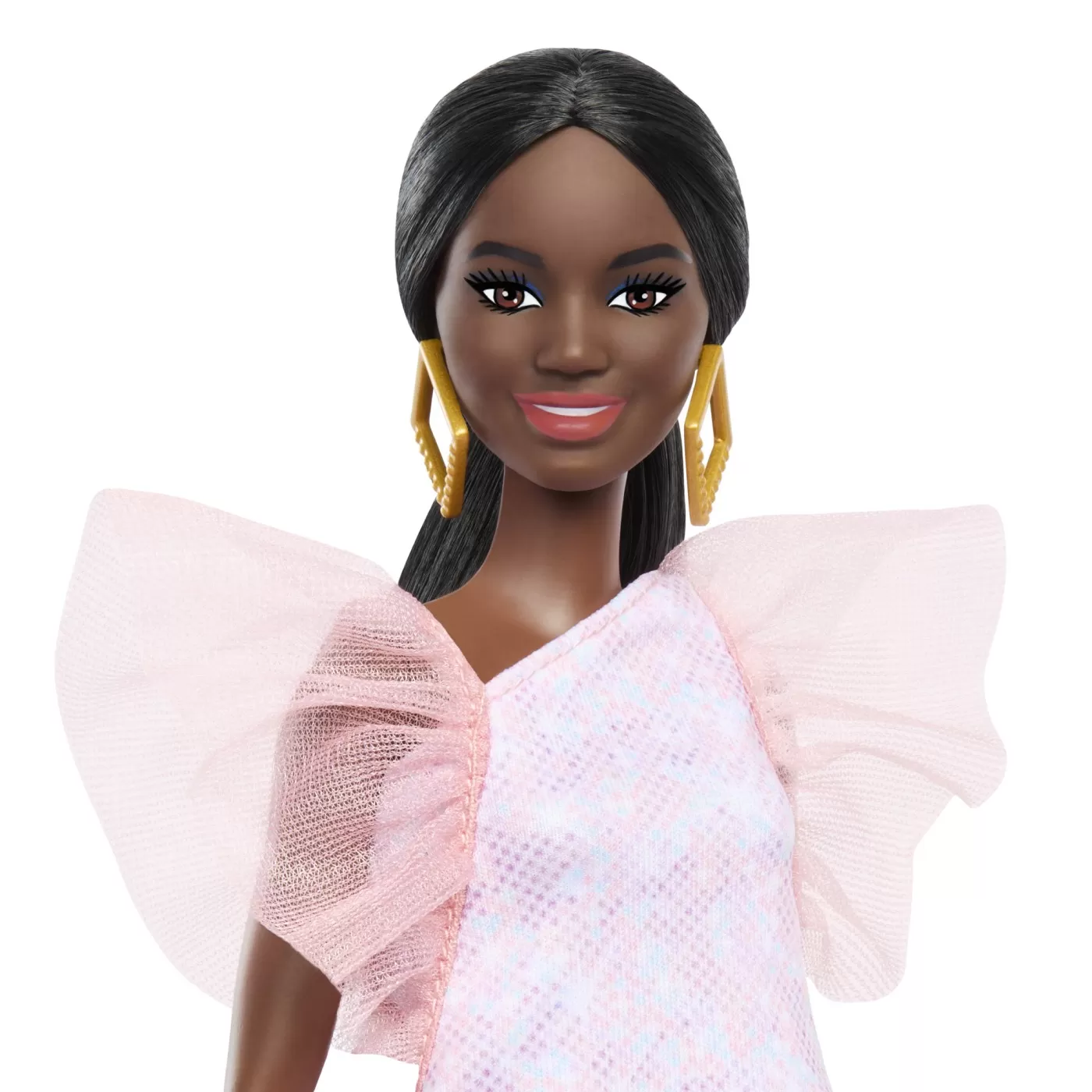 Papusa barbie fashionista afro-americana cu rochie peach, varsta de la 3 ani la 12 ani [3]