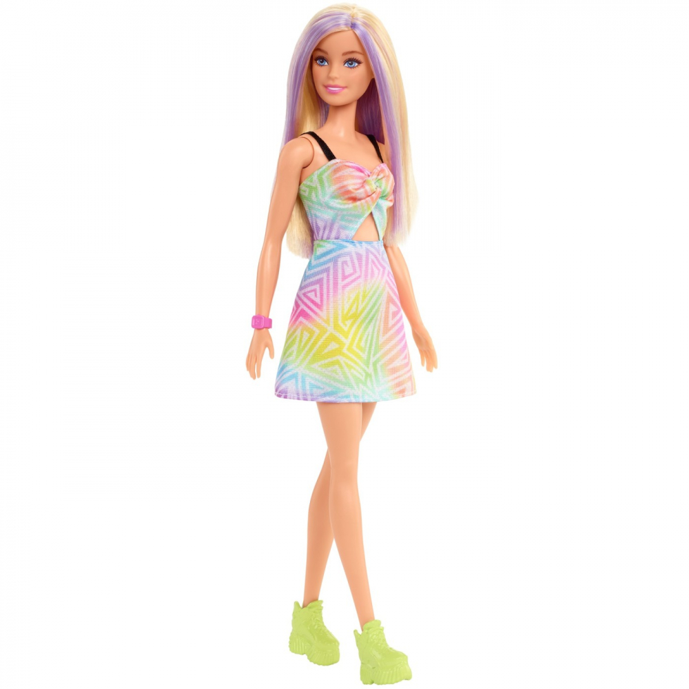 Papusa barbie fashionista blonda cu suvite mov, varsta de la 3 ani la 12 ani [2]