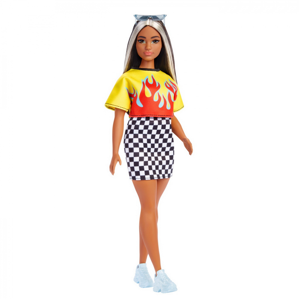 Papusa barbie fashionista bruneta cu suvite blonde, varsta de la 3 ani la 12 ani [2]