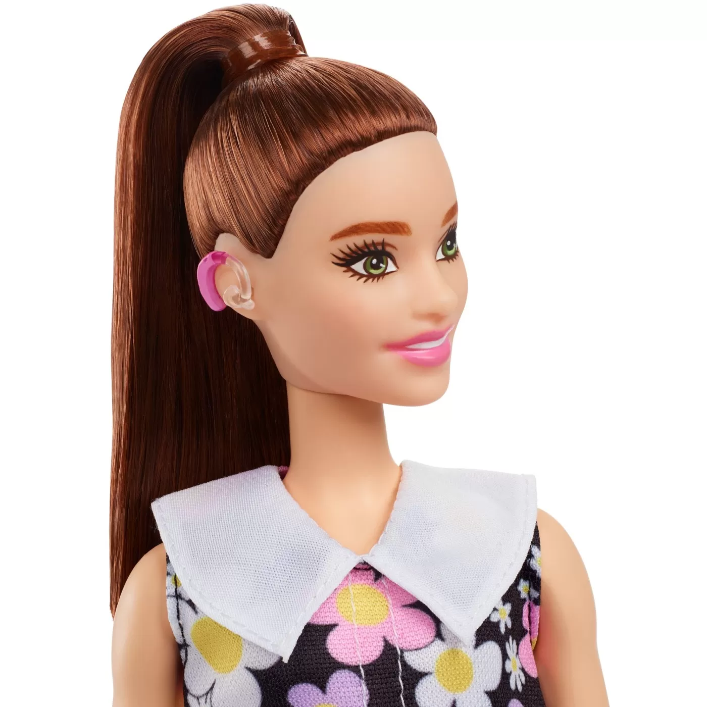 Papusa barbie fashionista satena cu rochie cu imprimeu floral, varsta de la 3 ani la 12 ani [8]