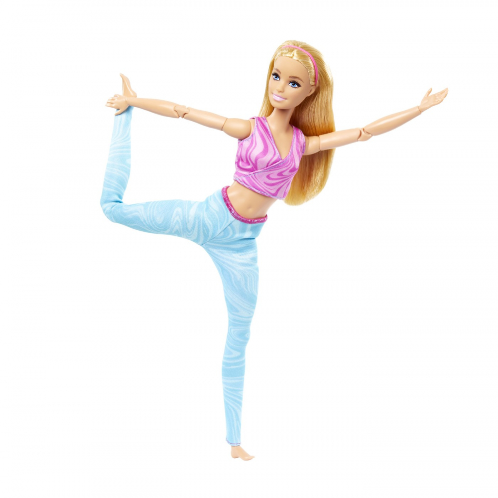 Papusa barbie made to move blonda cu top roz, varsta de la 3 ani la 12 ani [4]