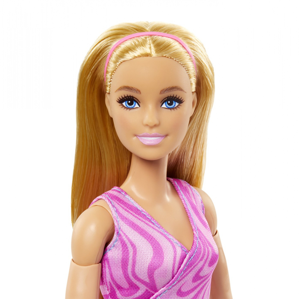 Papusa barbie made to move blonda cu top roz, varsta de la 3 ani la 12 ani [7]