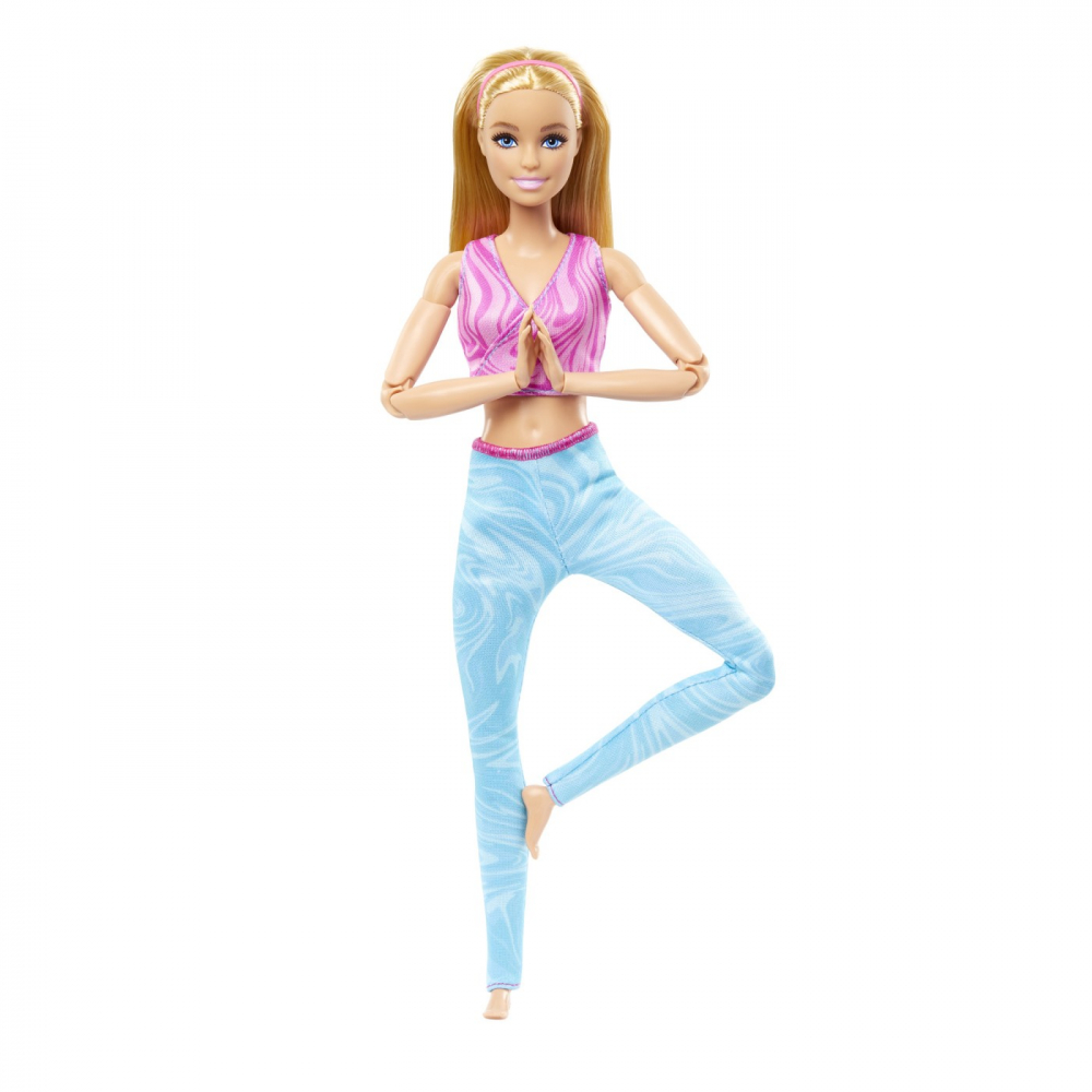 Papusa barbie made to move blonda cu top roz, varsta de la 3 ani la 12 ani [2]