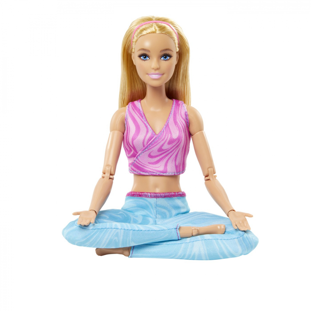 Papusa barbie made to move blonda cu top roz, varsta de la 3 ani la 12 ani [5]