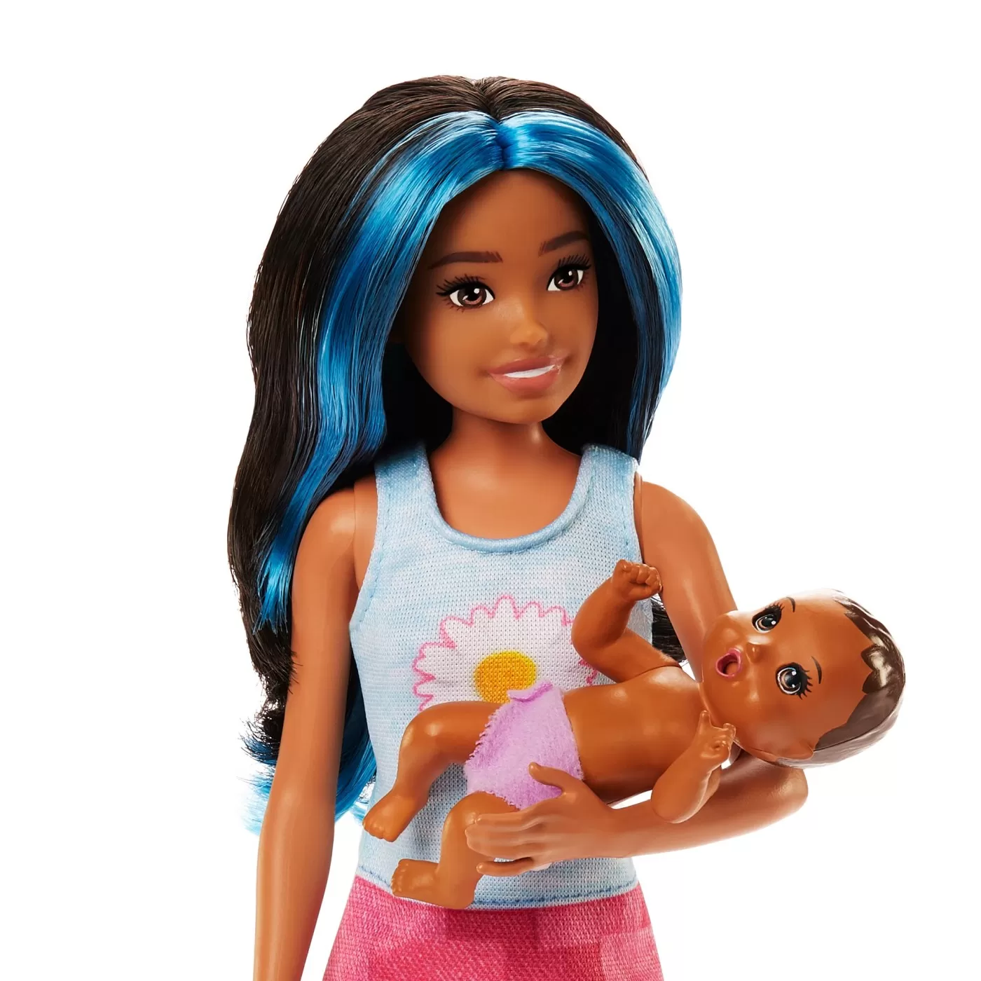 Papusa barbie mamica bruneta cu bebelus, varsta de la 3 ani la 12 ani [7]