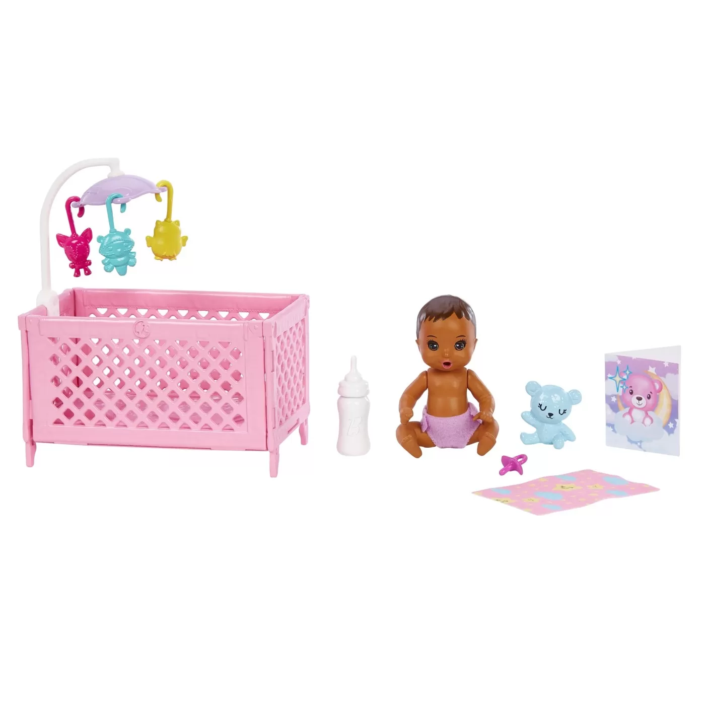 Papusa barbie mamica bruneta cu bebelus, varsta de la 3 ani la 12 ani [6]
