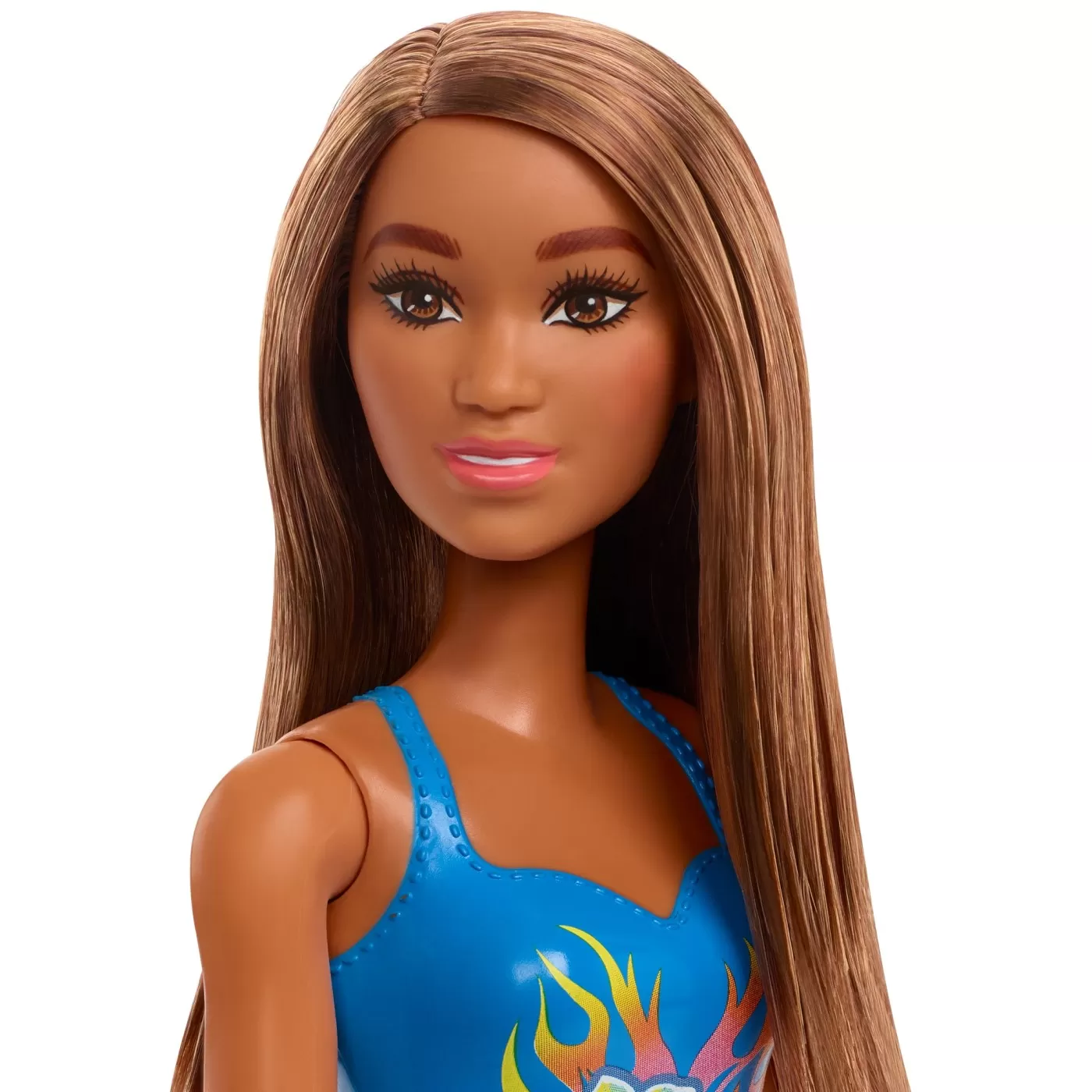 Papusa barbie satena cu costum de baie albastru, varsta de la 3 ani la 10 ani [4]